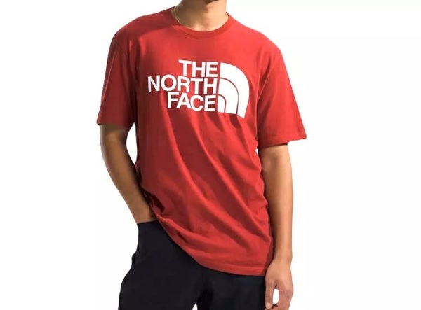 送料無料 新品 正規品 USA限定 The North Face ノースフェイス US-M ハーフドームプリント ロゴ 半袖Tシャツ Red