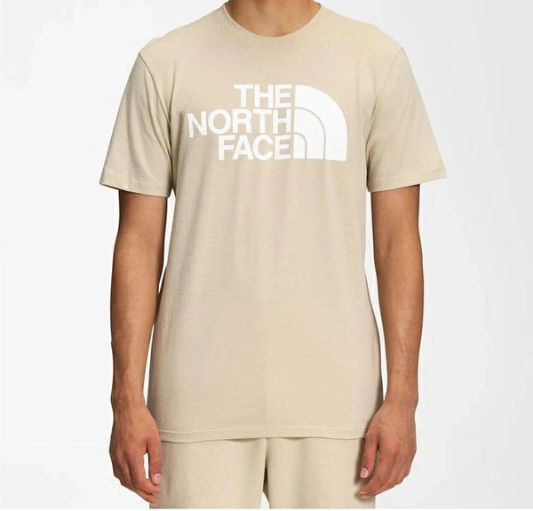 送料無料 即決 新品 正規品 USA限定 The North Face ノースフェイス US-S ハーフドームロゴ プリント 半袖Tシャツ GRAVEL ベージュ