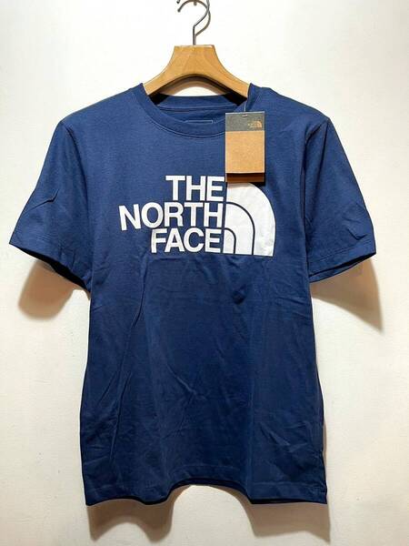 送料無料 即決 新品 正規品 USA限定 The North Face ノースフェイス US-L ハーフドームプリント ロゴ 半袖Tシャツ S.BLUE