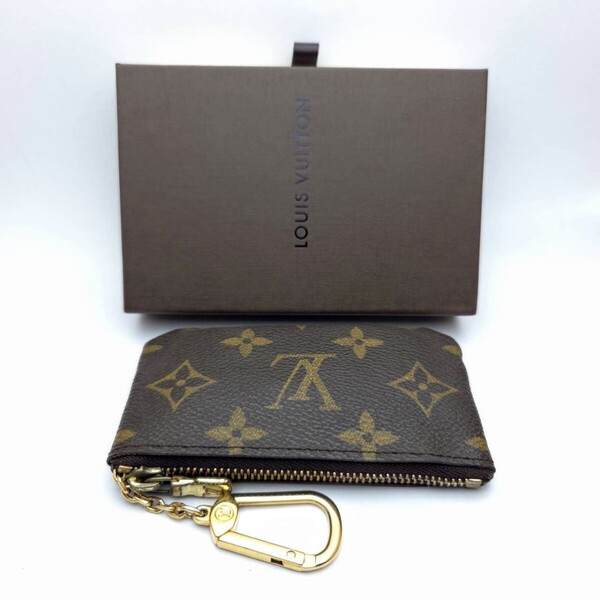 ルイヴィトン モノグラム LOUISVUITTON コインケース キーケース ポシェットクレ 小銭入れ 箱付き メモB4