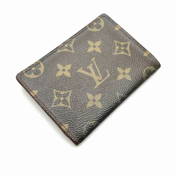 ルイヴィトン LOUISVUITTON 定期入れ カードケース モノグラム 名刺入れ パスケース メモA12