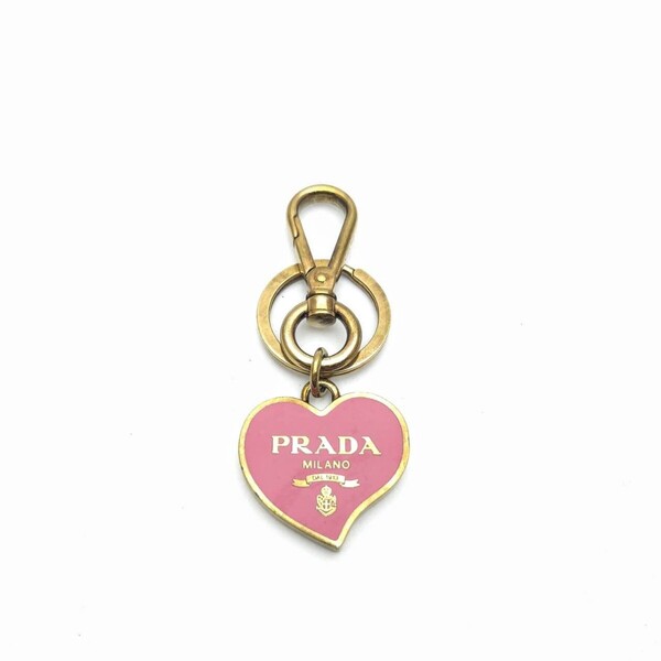 キーホルダー チャーム プラダ キーリング PRADA キーリング ハート メモB4