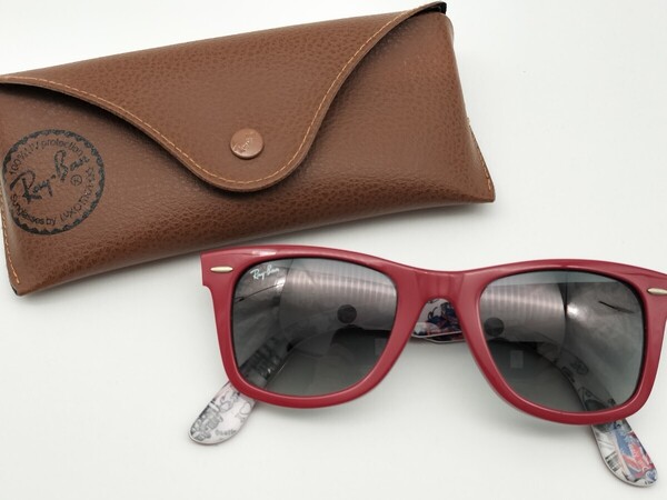 Ray-Ban レイバン サングラス WAYFARER SPECIAL SERIES ウェイファーラー レッド ケース付き