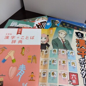 スパイファミリー 漢字ポスター 6年生 漢字辞典 下敷き ドリル クリアファイル おまけシール アーニャ SPY×FAMILY 漢字 6年