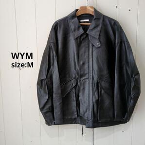 ウィムバイリドム WYM レザージャケット ブルゾン ブラック メンズ M