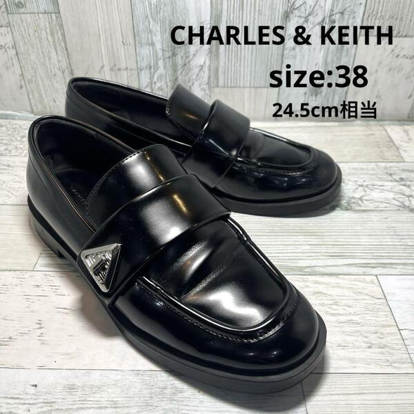 チャールズアンドキース CHARLES & KEITH ローファー ブラック