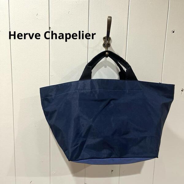 エルベシャプリエ Herve Chapelier バンドバッグ レディース 舟形 ネイビー