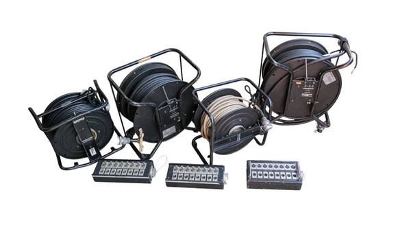 送料込 CANARE マルチボックス カナレ 他 マルチケーブル 長い セット 50M 有り? XLR キャノン 現状 MULTI BOX CABLE SET 管理番号0805