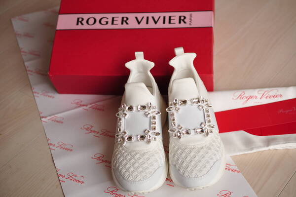 Roger Vivier ヴィヴラン ストラス バックル スニーカー 厚底 36
