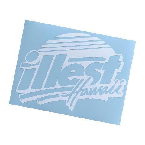 在庫限り illest hawaii sun カッティングステッカー ホワイト ヴィンテージストック JDM USDM 北米仕様 ハワイ illest イレスト