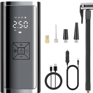 Ewinwotokoエアーポンプ 電動 空気入れ 6000mAh エアコンプレッサー 充電式 無線