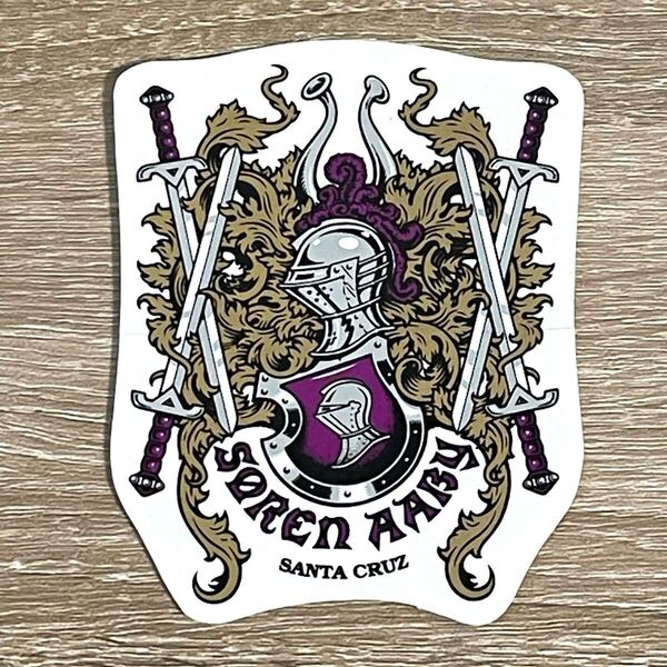 SANTA CRUZ SOREN AABY Royal Crest ビンテージ ステッカー スケートボード パウエル Powell 当時物 80s 90s サンタクルーズ