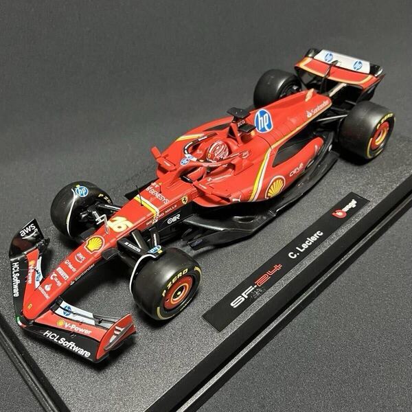 【16】 ブラーゴ F1 1:18 2024年 スクーデリア・フェラーリ SF-24 No.16 シャルル・ルクレール 送料無料