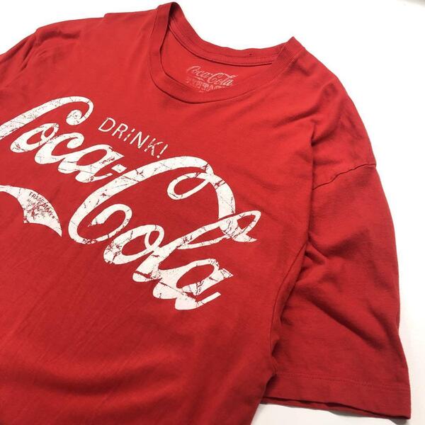 コカコーラ 半袖Tシャツ 赤 メンズL