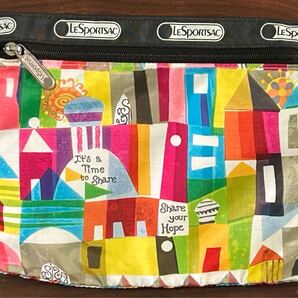 ポーチ○LeSportsac(レスポートサック)マジカル ジャーニー イッツアスモールワールド ディズニー コレクション※匿名配送送料無料(70
