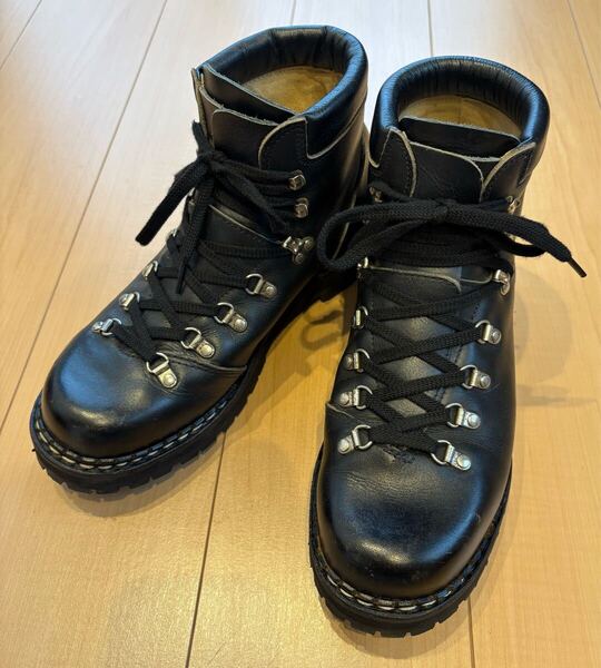 名作 UK9.5 ガリビエール(現パラブーツ) アヴォリアーズ Galibier AVORIAZ フランス製 Paraboot マウンテンブーツ vibramソール交換済