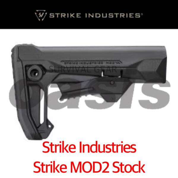 ストライク インダストリーズ Strike Industries Strike MOD2 Stock in ブラック ストック M4 実物