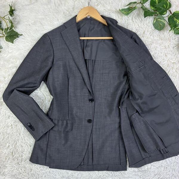 美品 RING JACKET リングジャケット モヘア混 アンコンジャケット シングル 2B テーラードジャケット 春夏 44 日本製