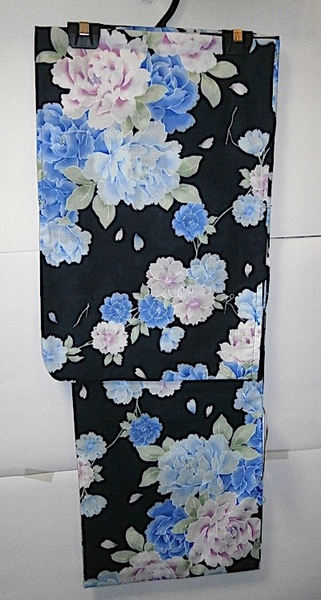 ★新品 高級 女物/仕立て上がり 浴衣/ゆかた 濃紺地 11