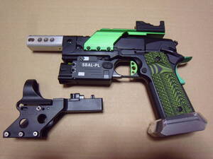 ストライクウォーリア 1911 シングルカラム LOKGRIP レースガン 東京マルイ SEE-ALL フリーダムアート 有害玩具 老害玩具