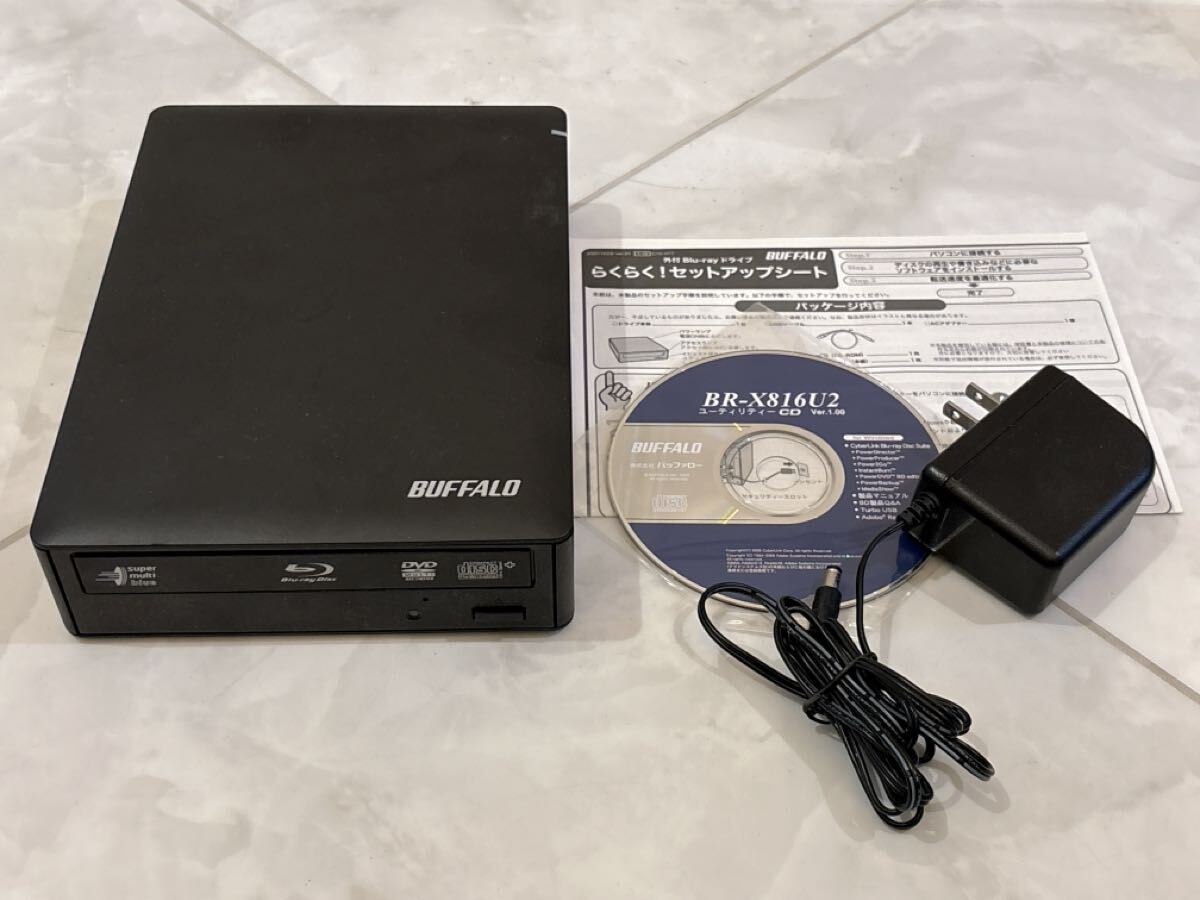 バッファロー BR-X816U2 外付けブルーレイディスクドライブ Yahoo!オークション -「br-x816u2」(ブルーレイドライブ) (周辺