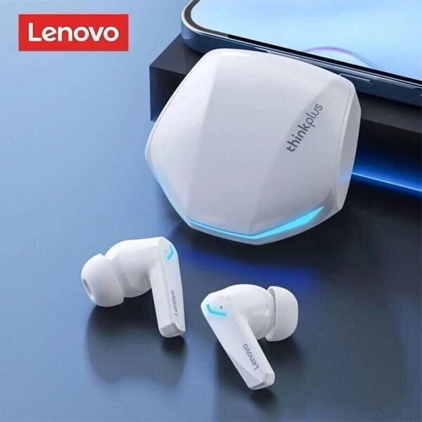 ☆リーズナブル/Lenovo/thinkplus (Gm2 Pro) ワイヤレスイヤホン/BluetoothV5.3/HD通話/ホワイト
