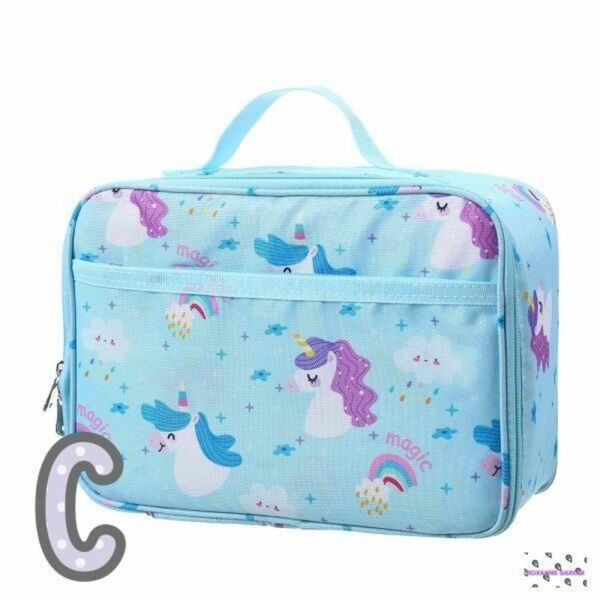 (C)ユニコーンランチボックス 断熱ランチバッグ 女の子用ランチバッグ かわいい