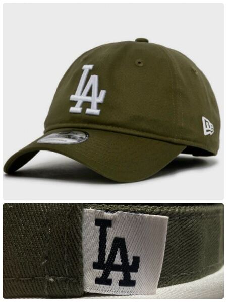 NEW ERA 9TWENTY LA Dodgers ロサンゼルス ドジャース OLIVE オリーブ ニューエラ キャップ 920 mlb カーキ 920 EG NOVNOVNOV LOSDOD