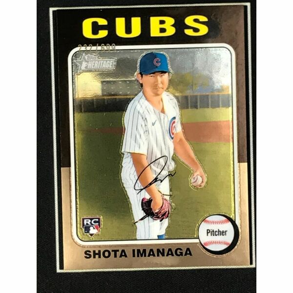 【699枚限定 今永昇太 直筆サイン】2024 Topps Heritage High Number Chrome 232/699 auto Shota Imanaga シカゴカブス MLB東京シリーズ