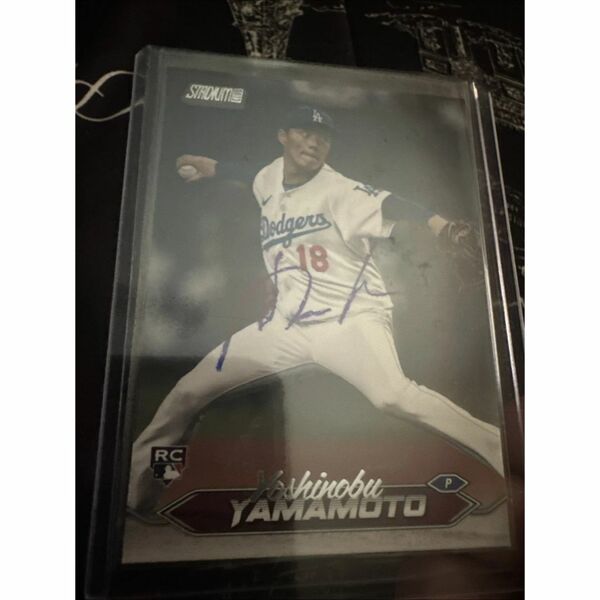 【山本由伸 直筆サイン】2024 Topps Stadium Club auto Autograph RC Yoshinobu Yamamoto ロサンゼルス ドジャース MLB 東京シリーズ