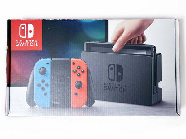 液晶綺麗 NINTENDO 任天堂 スイッチ Switch ブルーレッド 動作〇 検) ゼルダ マリオ スマッシュブラザーズ モンスターハンター ポケモン