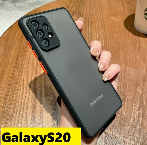 GalaxyS20 半透明 マット 黒 Galaxyケース