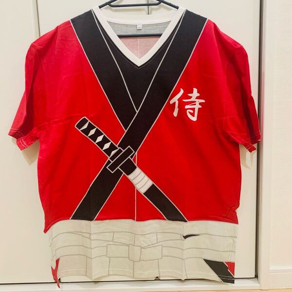 新品 SALE LLサイズ 定価1,980円 Tシャツ なりきり 侍 綿100% 和風 メンズ