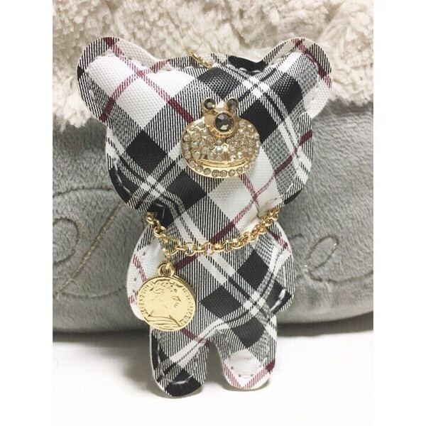 新品/可愛い/くまさん/バッグチャーム/キーリング付き/キーホルダー/レディース バッグ 可愛い ホワイト