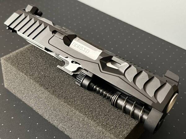 ★組込のみ★【NOVA製】SIG/VFC P320-M18用 Norsso Compact Bull Barrel Reptile KPタイプスライドセット(セラコート施工 各種パーツ付)