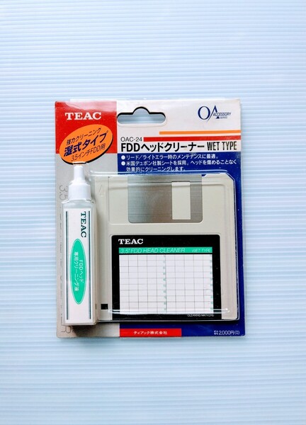 TEAC FDDヘッドクリーナーフロッピーディスク クリーナー WET TYPE OAC-24