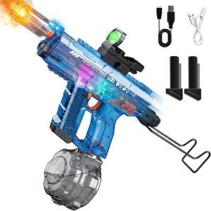 電動ウォーターガン 水鉄砲 電動 【クールなLED噴火効果&自動給水&バ
