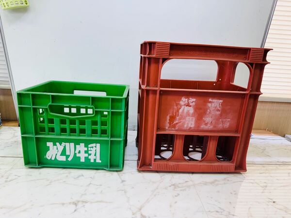 清酒 牛乳 ケース 2個セット 酒ケース BOX 収納 オフィス 業務 軽量 家庭用