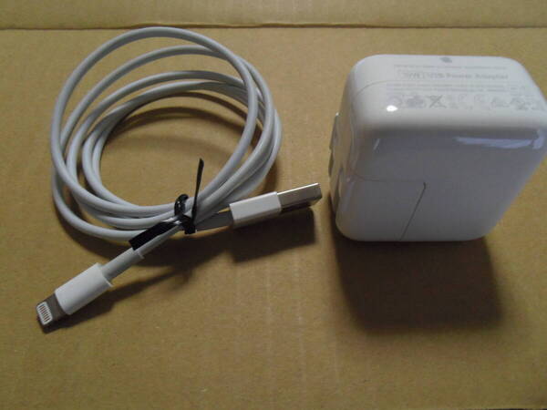 Apple 純正 iPhone A1357 10W 急速充電電源アダプタ+Apple 純正ライトニングケーブル 1m付 匿名配送無料