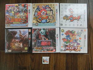 ♪♪【7E10①t】3DS Nintendo ゲームソフト 戦闘中 妖怪ウォッチ モンスターハンター4 パズドラZ スマブラ 箱付き 現状渡し♪♪