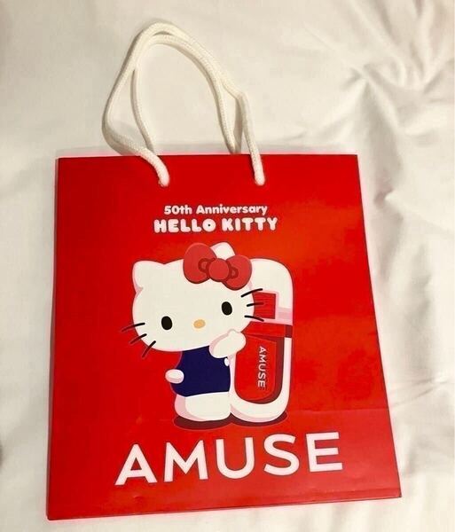 韓国限定 アミューズ amuse ハローキティ ショップバッグ ショップ袋 紙袋 ショッパー ポップアップストア限定 正規品