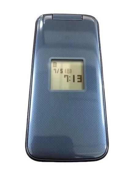 S1830 新品同様 Fujitsu docomo らくらくホン F-01M ブルー 送料無料