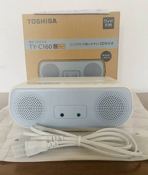 東芝 TOSHIBA TY-C160 CDラジオ ブルー 取扱説明書付