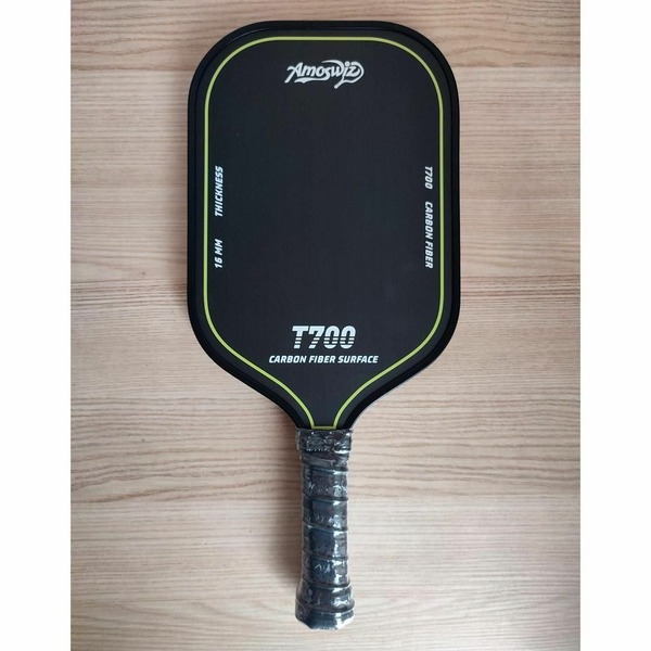 ピックルボール パドル Amoswiz T700 生カーボンファイバ 緑