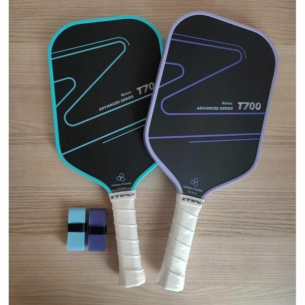 2個セット ピックルボール パドル T700 生カーボンファイバ 青い ZTY2