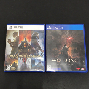 プレイステーション PS5 ゲームソフト ドラゴンズドグマ2 他 PS4 Wo Long Fallen Dynasty 含 保存ケース付 計2点