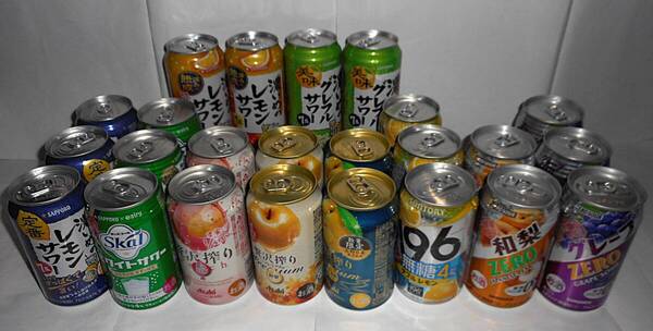 ☆1 サッポロビール・アサヒビール・サントリー・サンガリア チューハイ等 350ml・500ml 合計24缶