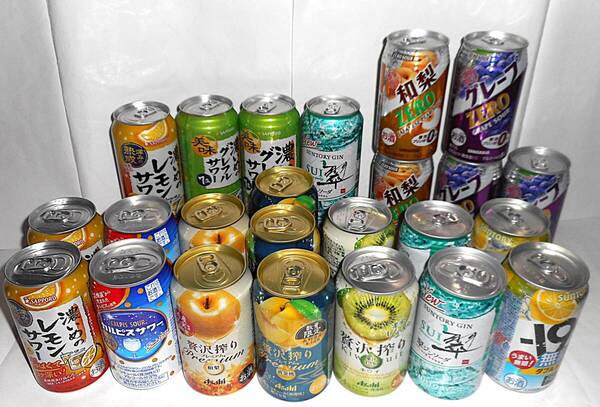 ☆3 サッポロビール・アサヒビール・サントリー・サンガリア チューハイ等 350ml・500ml 合計24缶
