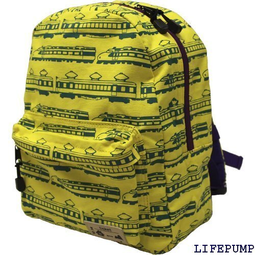 KIDSキッズ 鉄道 新幹線 モチーフリュック リュックサック デイパック イエロー 9477