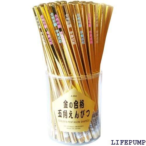 ヒノデワシ 金の合格五角えんぴつ A-854-B 5角軸 HB 60本入 9499